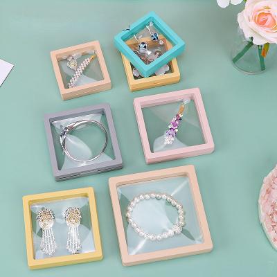 China Transparent stain pe hanger box storage box dustproof jewelry film box jewelry storage box pe hanger storage box for sale