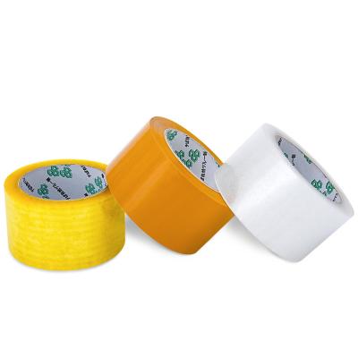 China Waterproof Wholesale Transparent Whole Box Express Sealing Tape Yellow Tape Customized for sale