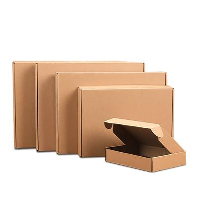 China Custom Recyclable E-commerce Corrugated Packing Box Clothing Stain Box Aircraft Express Cardboard for sale