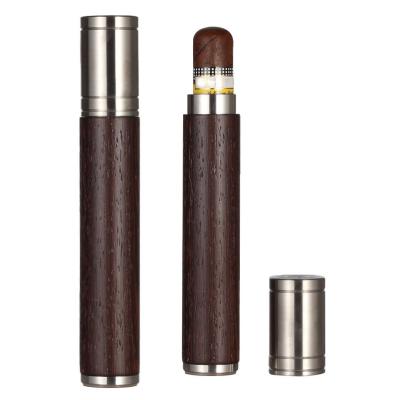 China Amazon China Hot Wholesale Custom Aluminum Cigar Case Smoking Herb Cigar Tube With Lid Cigar Box for sale