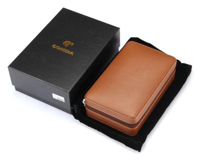 China CUSTOM LOGO 5pcs Travel Humidor Cigarette Smoking Storage Box Cigar Accessories Wholesale Waterproof Moisture Proof Portable Cigar Storage Box for sale