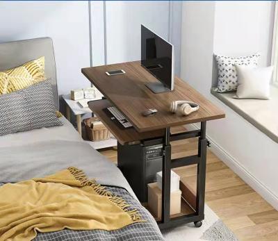 China Wooden Bedside Computer Table Bedside Computer Table Small Lift Bedroom Table Flexible Lazy Simple Foldable Dismountable Laptop Stand for sale