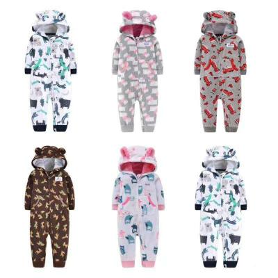 China Newborn Baby Rompers Comfy Hot Sale Breathble Bear Stereoscopic Ears Baby Hooded Baby Clothes for sale