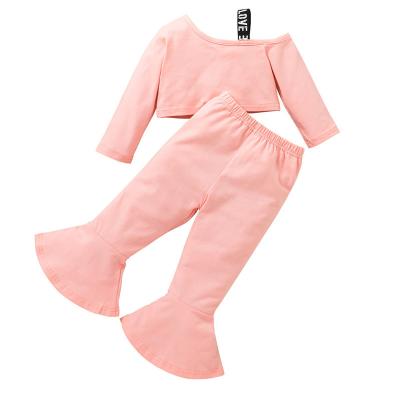 China Baby Clothing Set Autumn Kids 2 PCS Anti-Shrink Outfit Toddler Complete + Bell-Based Pants Set for sale