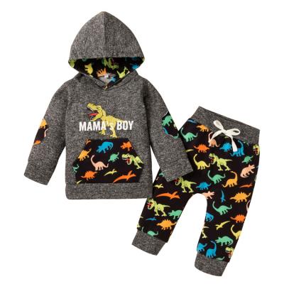 China High quality autumn and winter customized anti-shrink boutique cotton baby hoodie clothing set for sale