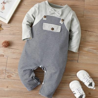 China Kids Baby Boy Girl Romper Long Sleeve Breathable One Piece Jumpsuit Comfy Cotton Newborn Infant Outfit Breathable One Piece Jumpsuit for sale