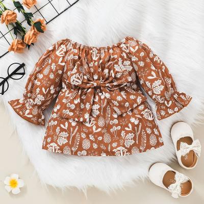 China Wholesale Fashion Washable High Quality Modern Summer Sleeve Princess Dress Girls Going Out Floral Dress for sale