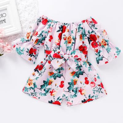 China Breathble Baby Summer Floral Newborn Rompers Comfortable High Quality Casual Romper And Jumpsuit Enough For Baby for sale