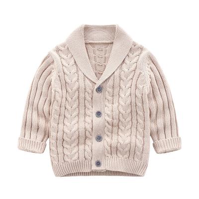 China Breathable wholesale knitted baby clothes designer babies cardigans cotton baby sweaters autumn for sale