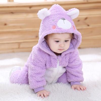 China 2021 sale baby animal romper INS romper clothes winter warm kids pajamas overalls lovely girls boys clothes for sale