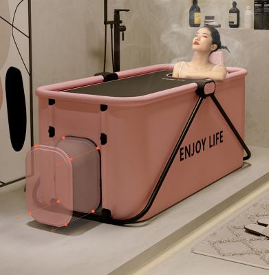 China Factory Sales Logo PVC Viable Private Folding Bathtub Portable Bathtub for sale