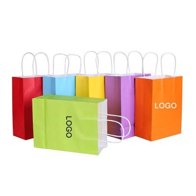 China Recyclable Recyclable Kraft Paper Bag With Twisted Handle Shopping Reusable Paper Bags Custom Logo Printed for sale