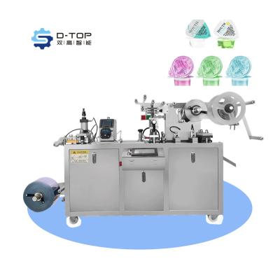 China Food Automatic Thermoforming Liquid Oil Mini Food Fruit Jam Sauce Chocolate Ketchup Blister Packing Machine for sale