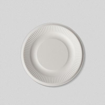 China Factory 100% Bagasse Disposable Compostable Biodegradable Waterproof Greaseproof Plates for sale