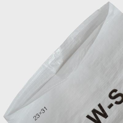 中国 25kg 50kg Moisture Proof White Polypropylene Woven Sand PP Sack Empty Bags For Flood Control 販売のため