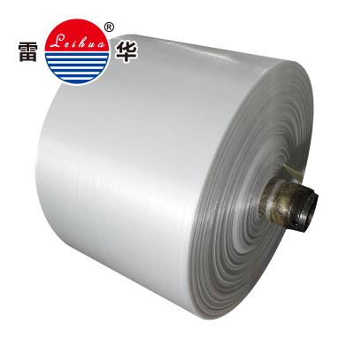 China Moisture Proof Tubular Type 100% Plastic PP Woven Fabric Roll Woven Bag Roll Te koop