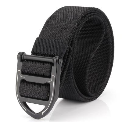 China High Quality Adjustable Custom Black Designer Canvas Men's Belt Tactical Belt For Men for sale