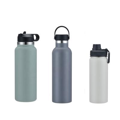 China Durable Custom Exterior Double Wall Insulated Stainless Steel Thermal Hydro Water Bottle Flask for sale