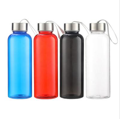 China Sustainable BPA Free Plastic 500ml Tritan Juice Kids Milk Water Bottles With Strap for sale