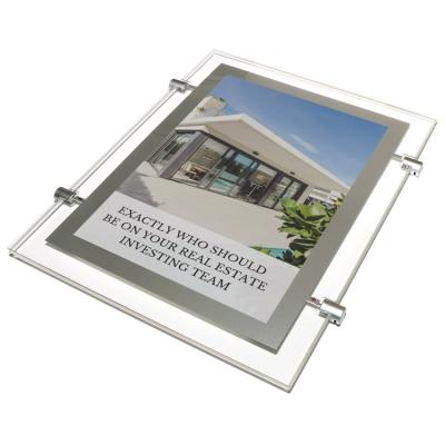 China Easy to Change Picture Size CSB-3 Custom Factory Wholesale Acrylic Crystal Photo Frame LED Light Box for sale