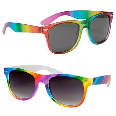 China Hot Rainbow Glass Trial Ball Drop Fashion Sunglasses Factory Cheap Promotional Party Give Away Gifts Promotion Premium Sunglasses for sale