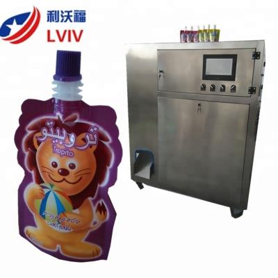 China 50ml-1000ml Beverage Stand Up Pouch Filling And Sealing Machine for sale