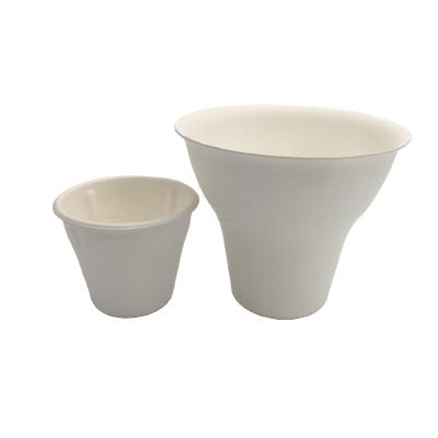 China Suagrcane Sugar Cane Bagasse Disposable Cup 55ml With Lid Compostable Mini Sauce Cup for sale