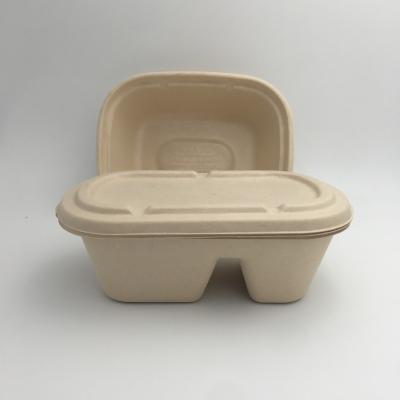 China Suagrcane Bento Food Container Take Away Biodegradable Food Box for sale