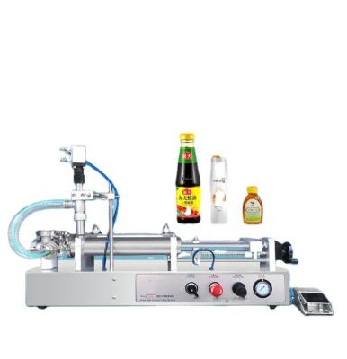 China Food Honey Juice Oil Bottle Water Table Top Manual Piston Liquid Filling Machine for sale