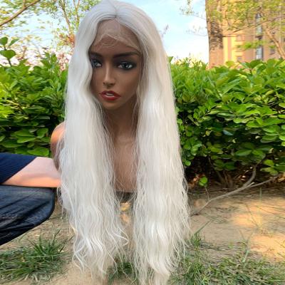 China Body wave futura curly hair white synthetic hd lace up synthetic wigs off the front hairline natural quality wig color for black women for sale