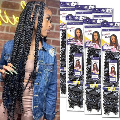 China Wholesale freetress synthetic hair extension bundle brown pre looped Ghana toyotress locs 6 bundles red water wave for passion twist crochet braiding hair for sale