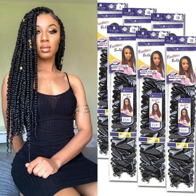 China Freetress synthetic hair extension bundle brown pre looped Ghana toyotress locs 6 bundles red water wave for passion twist crochet braiding hair for sale