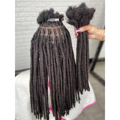 China 100% Hair Drop Shipping 100% Soft Natural Afro Curly Dreadlock Extension Permanent Crochet Hair Extension Hair Extension Dreadlock for sale