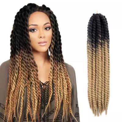 China Super Supplier 12 18 22 Inch Synthetic Hair Colors Crochet Braids Twist Hair Extension For Black Women for sale