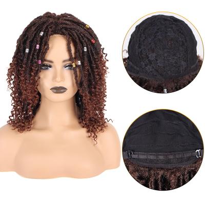 China 100% High Quality Cheap SIS Crochet High Temperature Fiber Yarn Distressed Dreadlocks Frontal Virgin Sister Hair NU Butterfly Faux Locs Soft Wig for sale