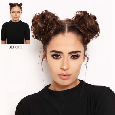 China Wholesale High Quality Shoobidoo Premium Fiber Synthetic Hair Low Price Adjustable Bun Hair Bun Pieces Synthetic Elastic Band Hair Bun for sale