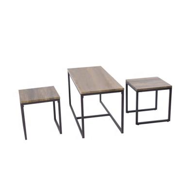 China Salon 3 Set 3 Piece Nesting Coffee & End Tables Set for sale