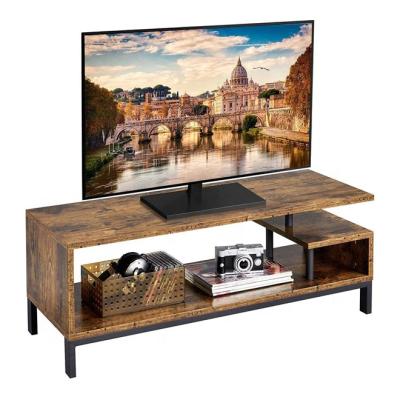 China With Storage Shelf Industrial Living Room TV Stand With Storage For TVs Up To 55 Inches for sale