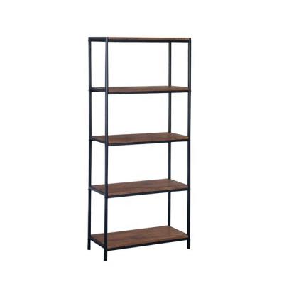 China Tiers Can Be Customized Industrial Style Wood Metal Display Storage Shelf For Living Room for sale