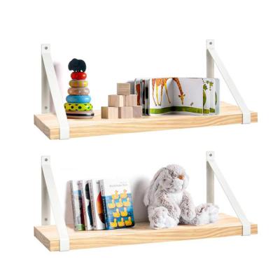 China Wholesale Customized Living Room Wood And Metal Wall Storage Shelf Rack Floating Decor Adjustable(Height) for sale