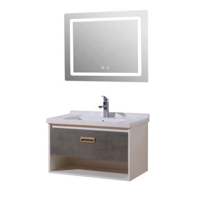 China Waterproof LED Mirror Cabinet Smart Bathroom Simple Style Bathroom Cabinet for sale