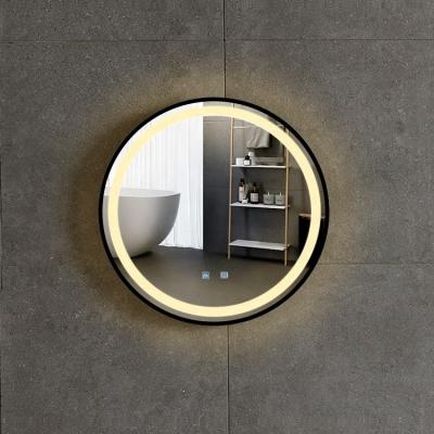 China Bathroom LED Mirror Switch Dual Color Bright Fogproof Smart Mirror for sale