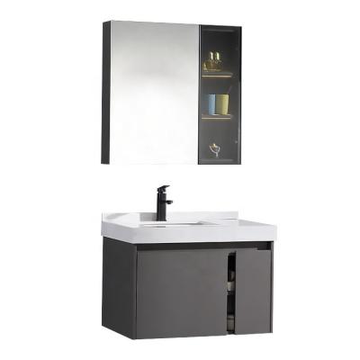 China Environmental Friendly Vanity Unit For Bathroom Wall Cabinet With Mirror Gray Led Bathroom Cabinet Sale for sale