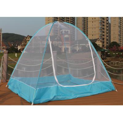 China Foldable Camping Mosquito Net Outdoor Free Beach Installation Pop Up Tent Mongolian Yurt Travel Mosquito Netting Bed Tent for sale