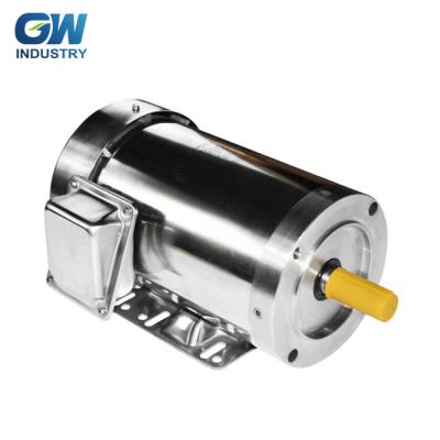 China Hot Selling NEMA 0.33-3hp Stainless Steel Washdown Duty Totally Enclosed AC Motor for sale