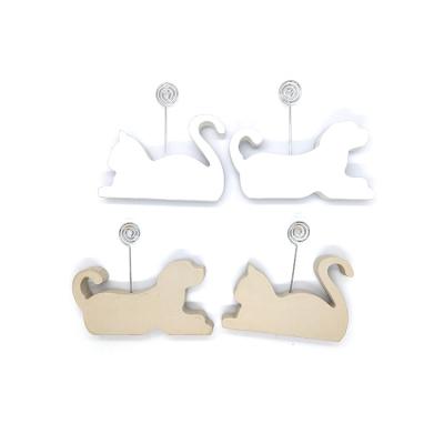 China Holiday decoration & Gift Suitable Price Good Quality Wooden Pieces Craft Wooden Dog Photo Decoration Products for sale