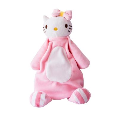 China Cute Anti-bacteria Baby Comfort Towel Sleeping Appliances Doll Soothing Small Soft Comfortable Blanket Baby Towel for sale