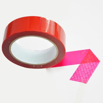 China Waterproof Security Tape Tamper Tamper Non Transfer Security Tape Zero Visible Security Tape for sale