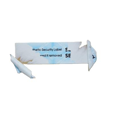 Cina Free sample anti-counterfeit matte white color label eggshell fragile sticker custom for plastic box in vendita