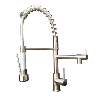 China Thermostatic Faucets Brushed Kitchen Faucet Sink Mixer With Low Price for sale